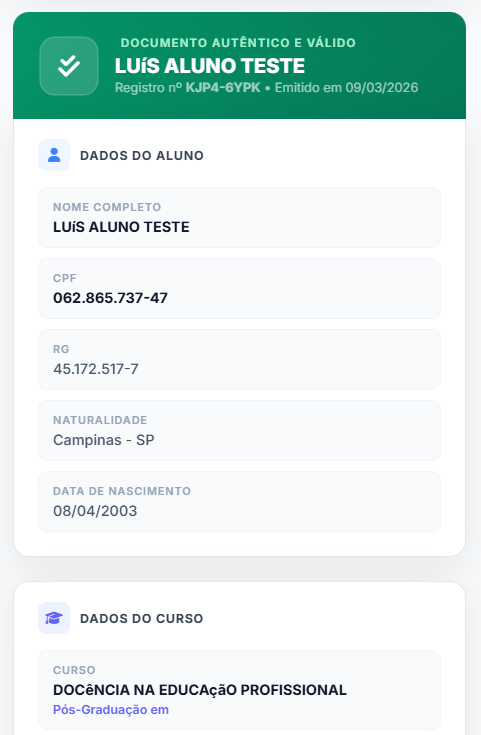 Exemplo de validação pública de certificado em dispositivo móvel